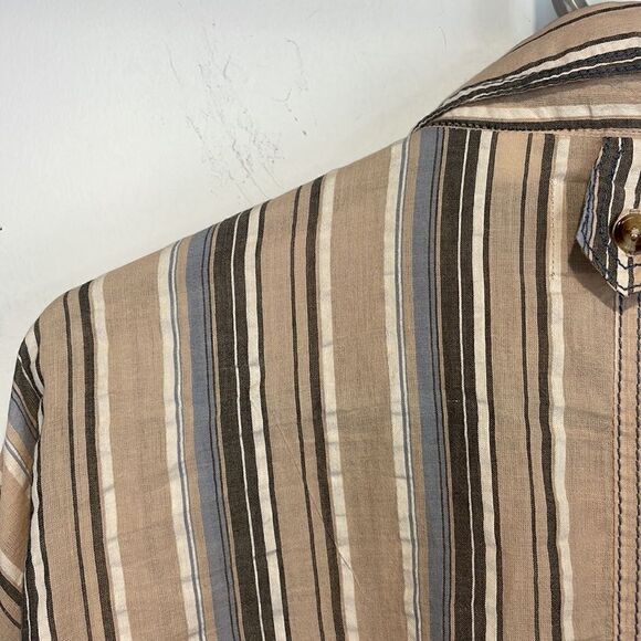 BDG Urban Outfitters Bell Button-Down Shirt  Striped Oversized Long Sleeve (XS) - Picture 15 of 16